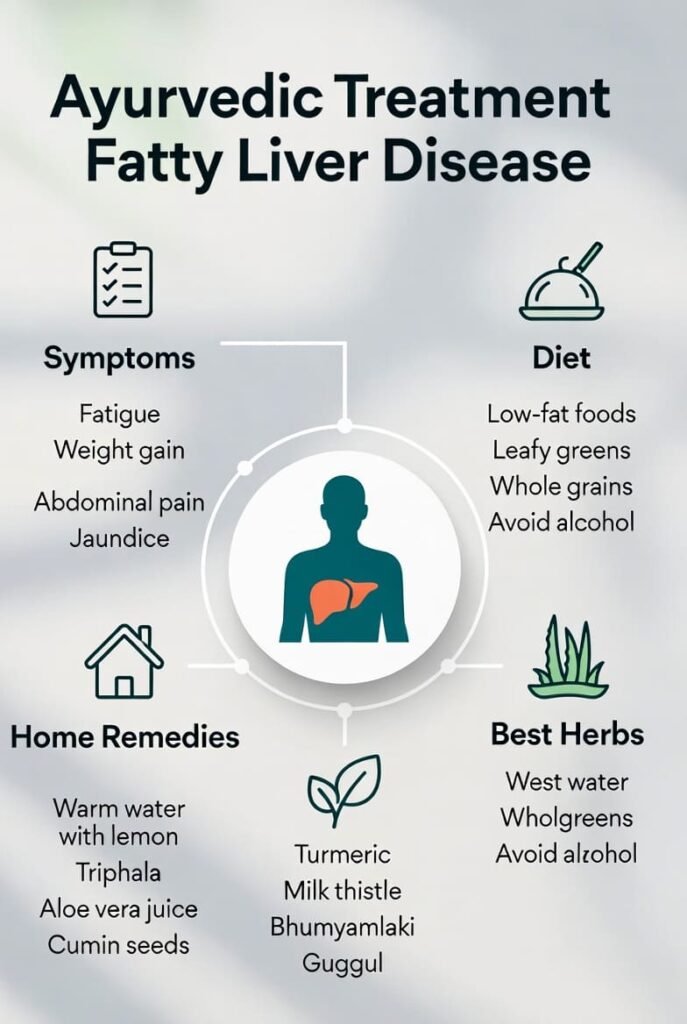 Ayurvedic treatment for fatty liver with herbs and natural remedies