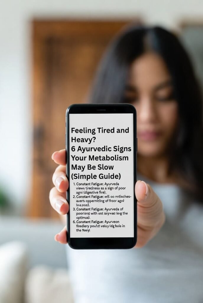 signs of slow metabolism in ayurveda illustration