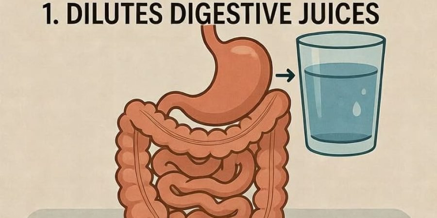 why ayurveda says not to drink water after meals