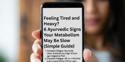 signs of slow metabolism in ayurveda illustration